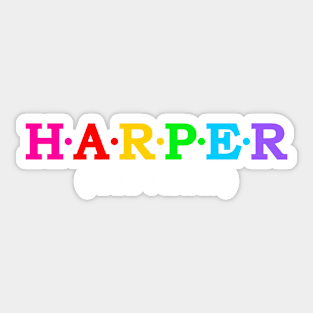 Harper - Harp Player. Sticker